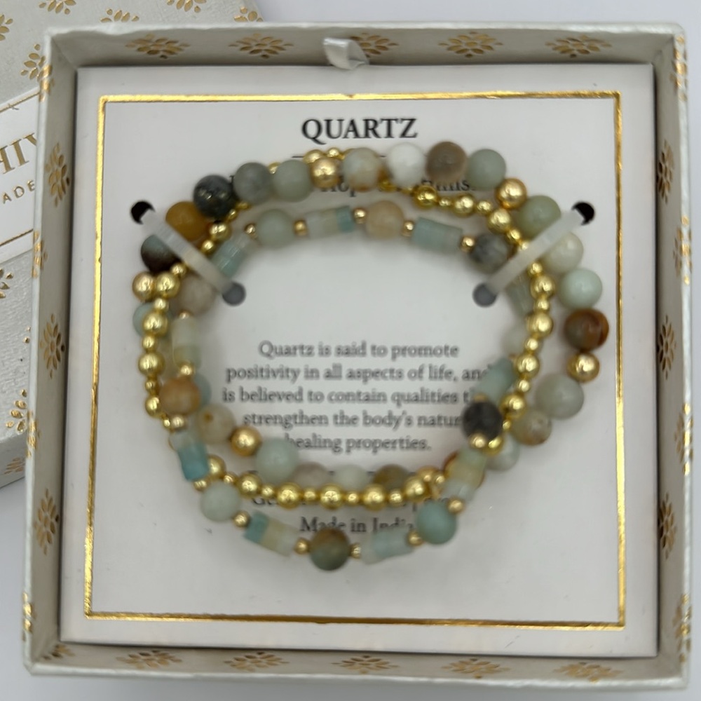 Quartz Three Bracelets Made In India - Picture 2 of 7
